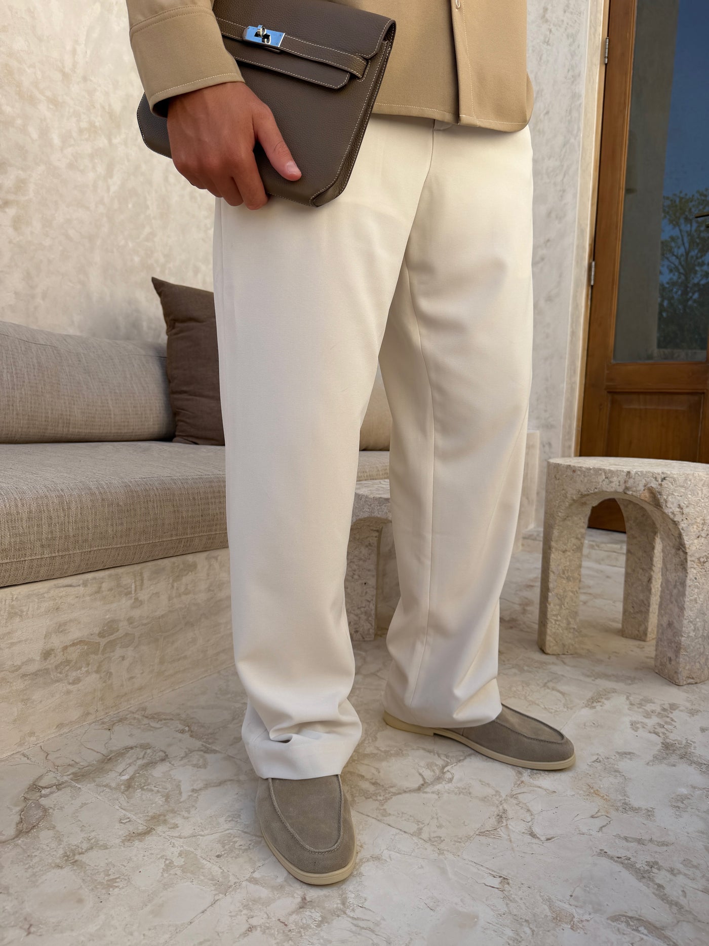 Pantalon MILOS pour homme, coloris Pierre | COMOCLO