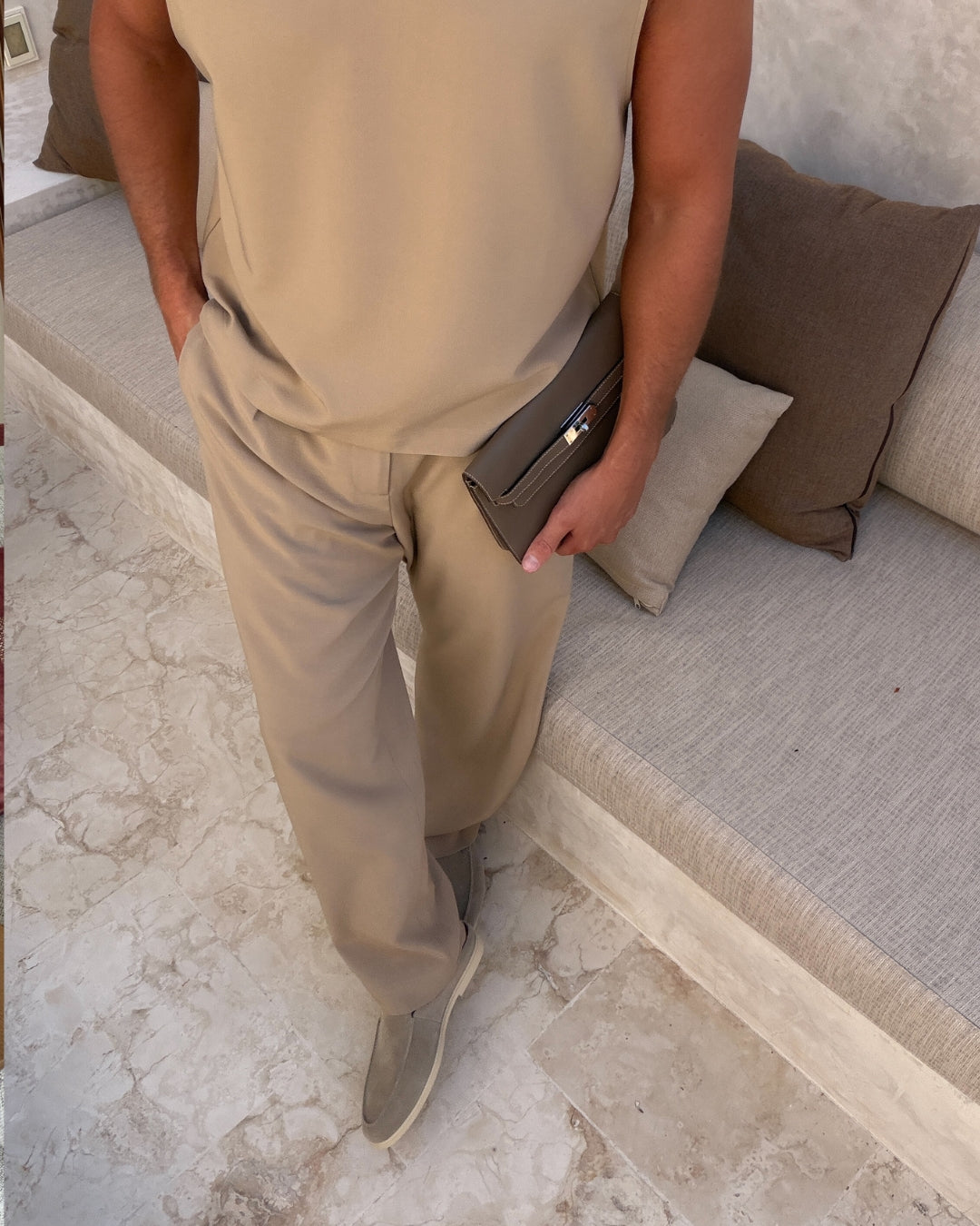 Pantalon MILOS pour homme, coloris Fauve | COMOCLO