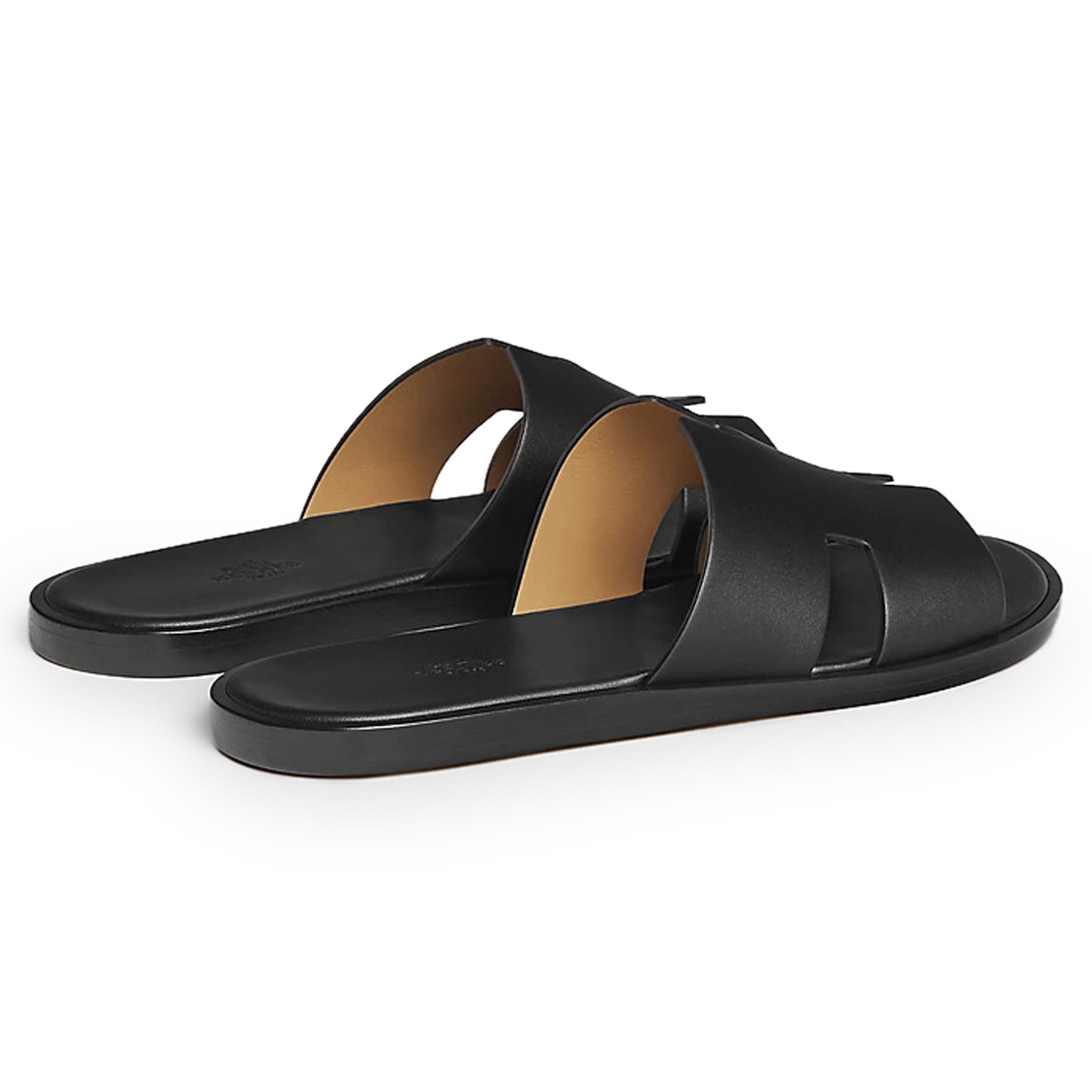 Sandales Cuir — Noir — vue 3 | COMOCLO