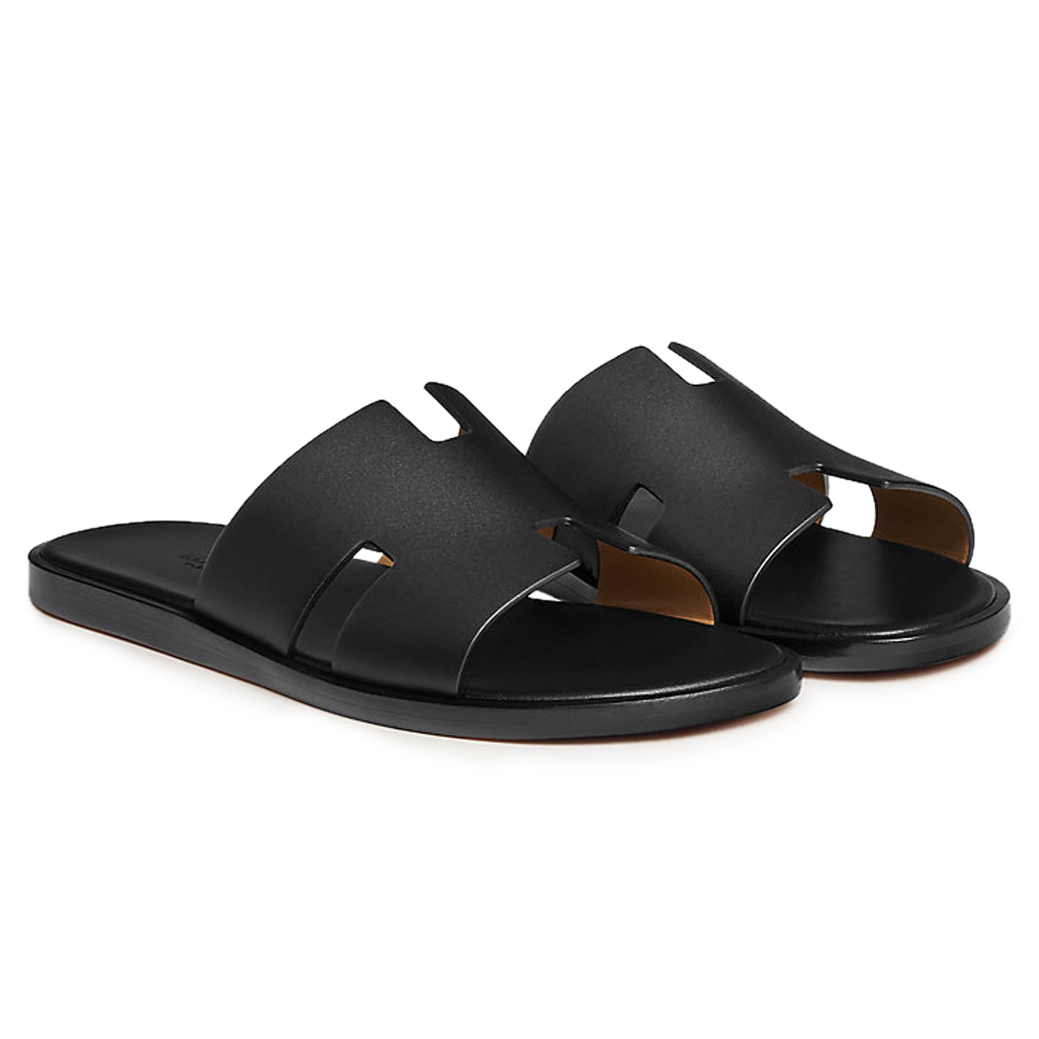Sandales Cuir — Noir — vue 2 | COMOCLO
