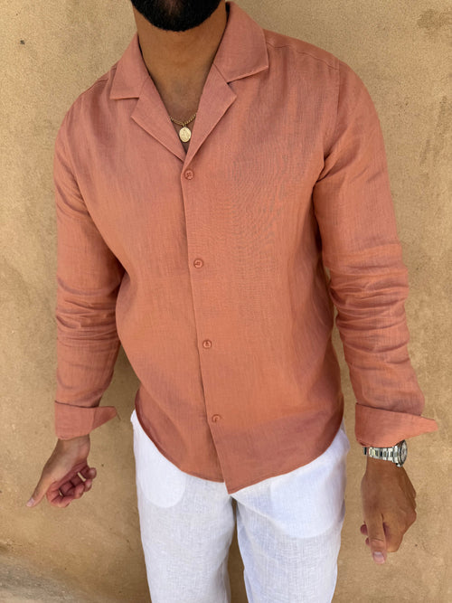 Chemise RIVÉ Lin pour homme, coloris Satiné — vue 2 | COMOCLO
