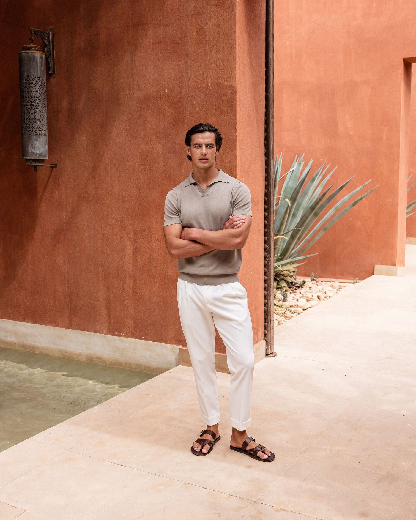 Pantalon Oxford Plissé pour homme, coloris Blanc — vue 13 | COMOCLO