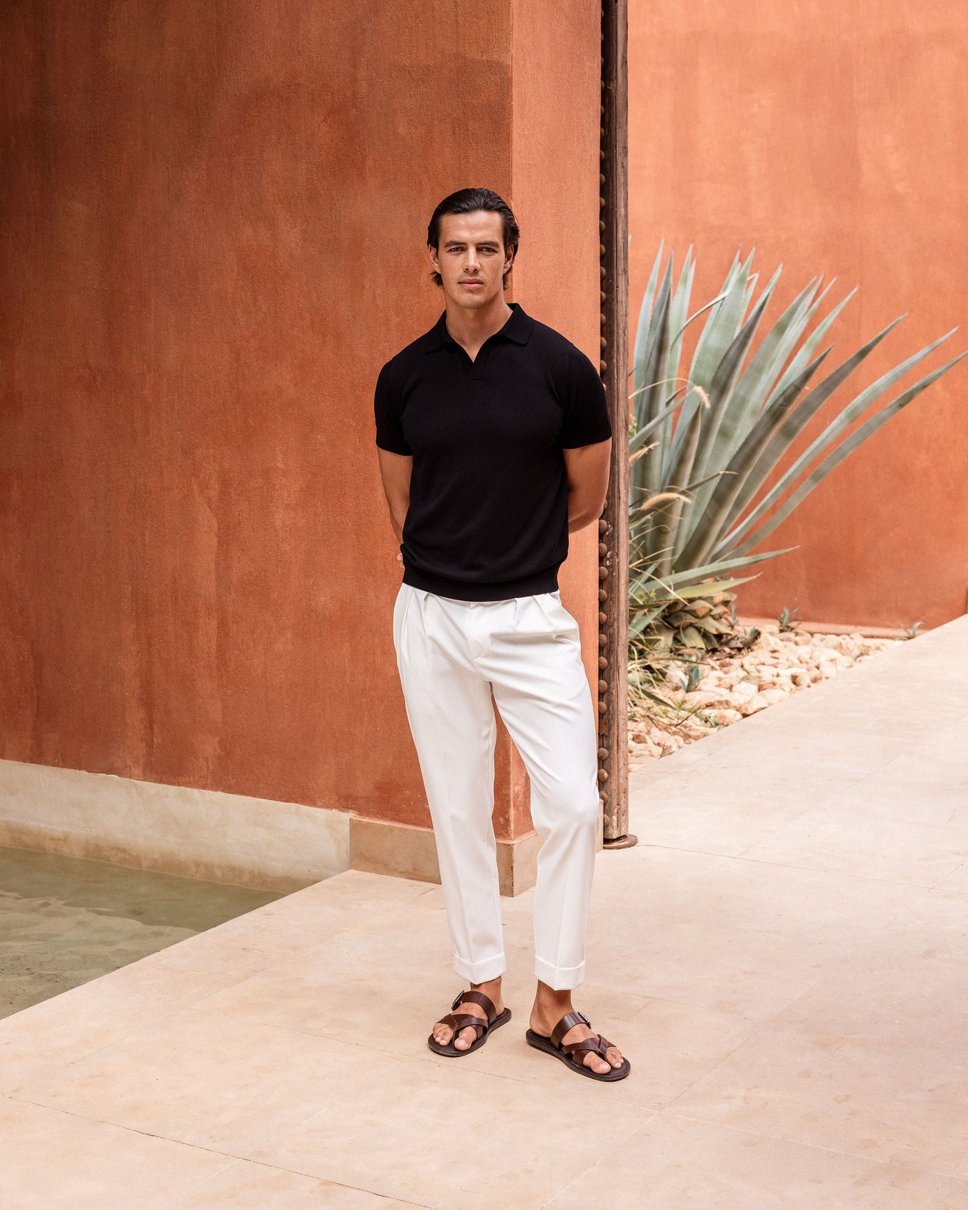 Pantalon Oxford Plissé pour homme, coloris Blanc — vue 12 | COMOCLO