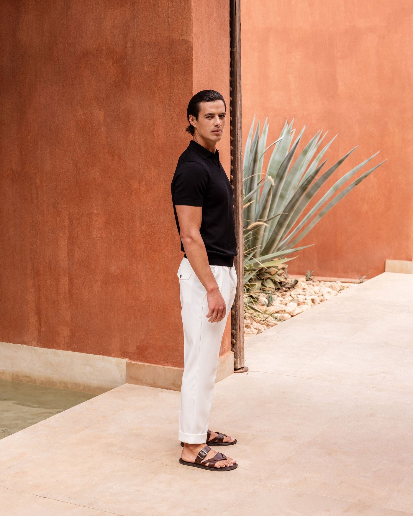 Pantalon Oxford Plissé pour homme, coloris Blanc — vue 15 | COMOCLO