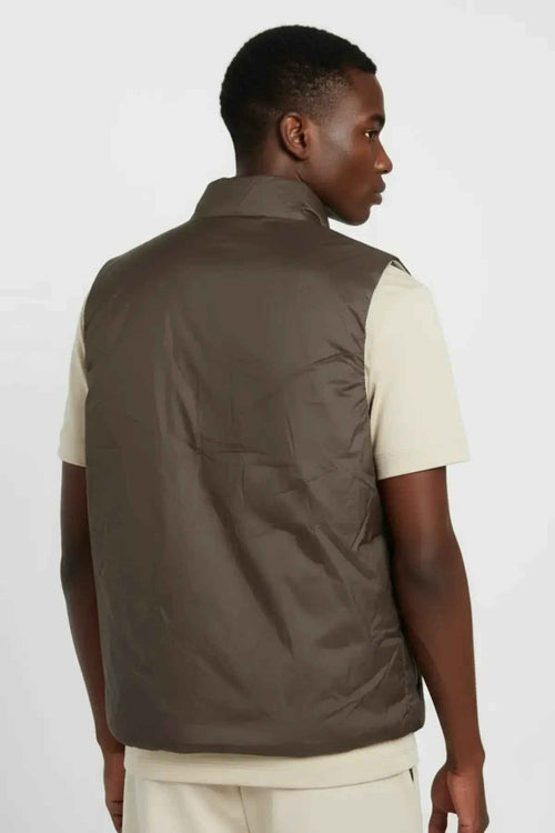 Dual Mouwloos Vest Bruin