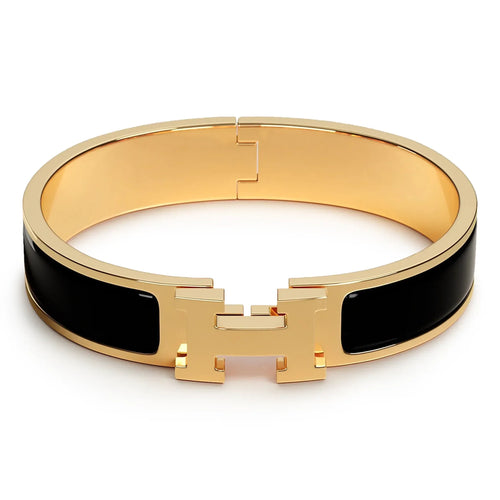 Bracelet Jonc Émail — Noir Mat | COMOCLO