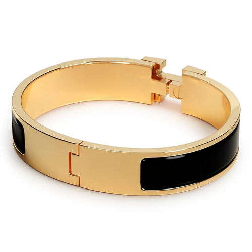 Bracelet Jonc Émail — Noir Mat — vue 2 | COMOCLO