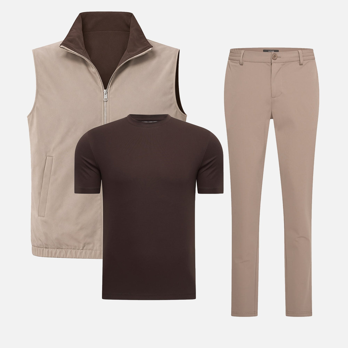 Ensemble Réversible — Taupe / Espresso