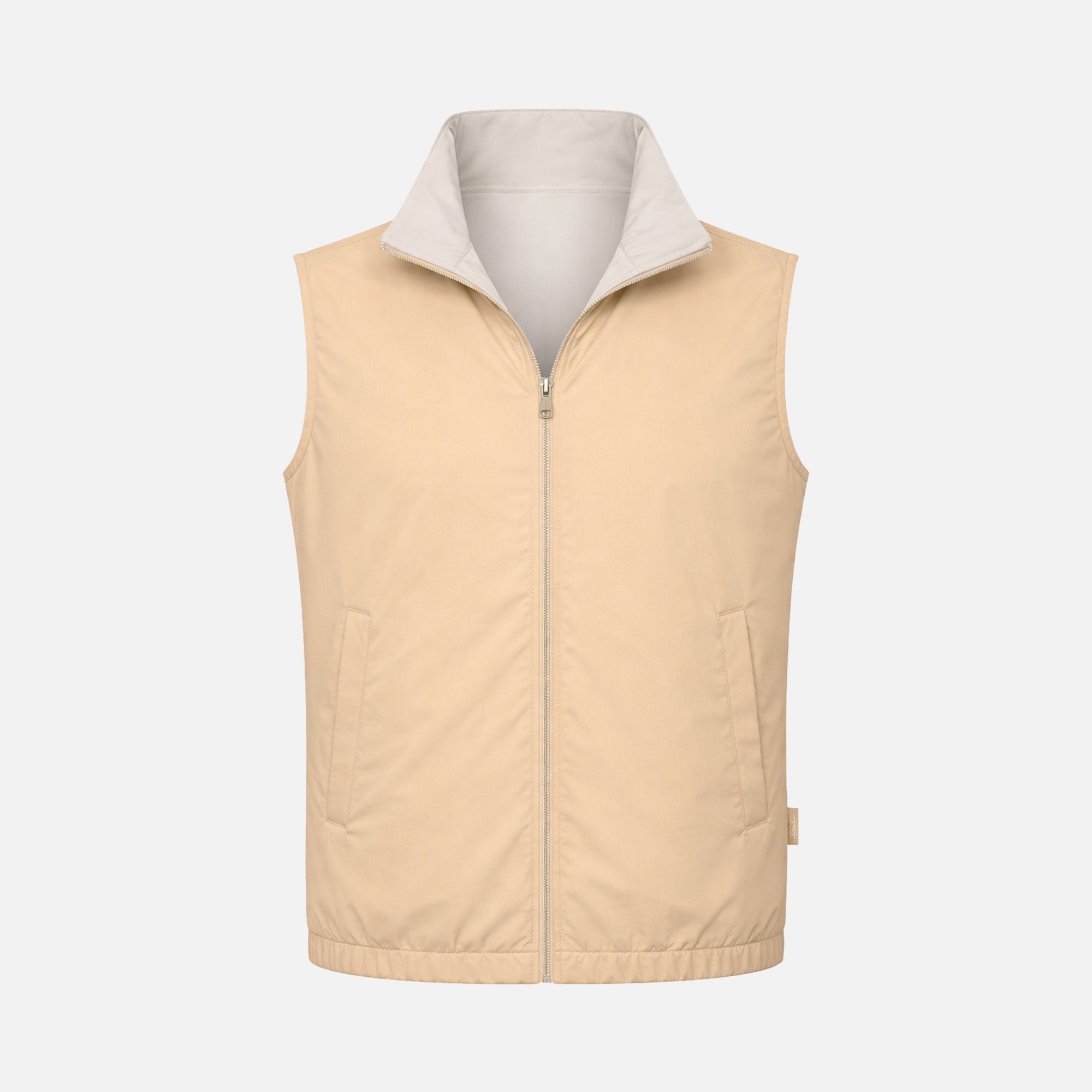 Gilet Réversible Voyage — Crème / Beige