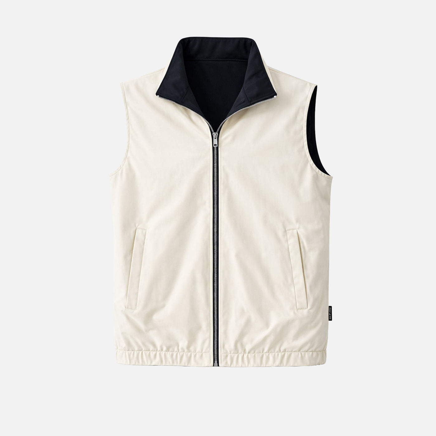 Gilet Réversible Voyage — Noir / Crème