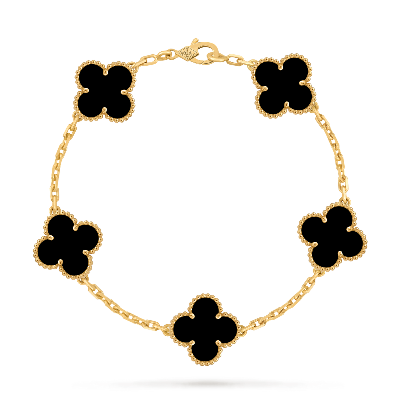 Bracelet Trèfle 5 Motifs — Œil de Tigre | COMOCLO