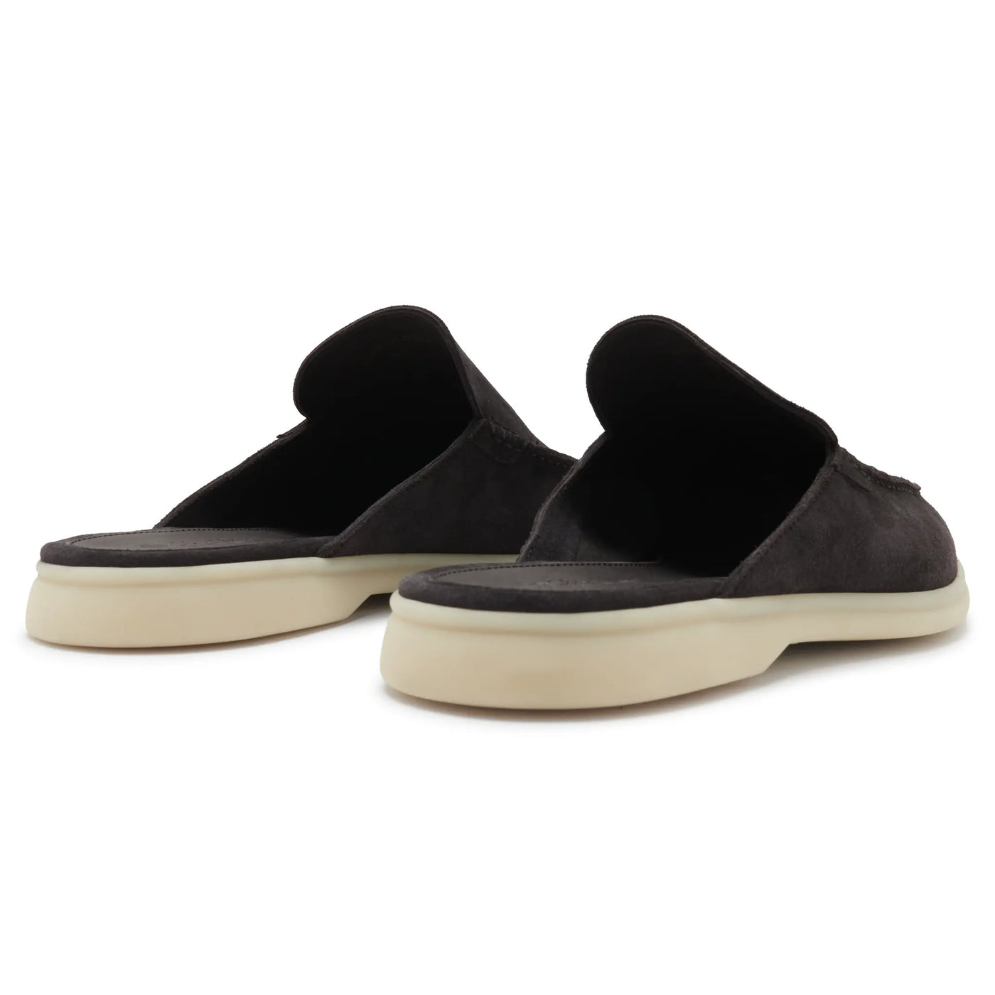 Mocassins Babouche Daim — Bleu Encre — vue 3 | COMOCLO