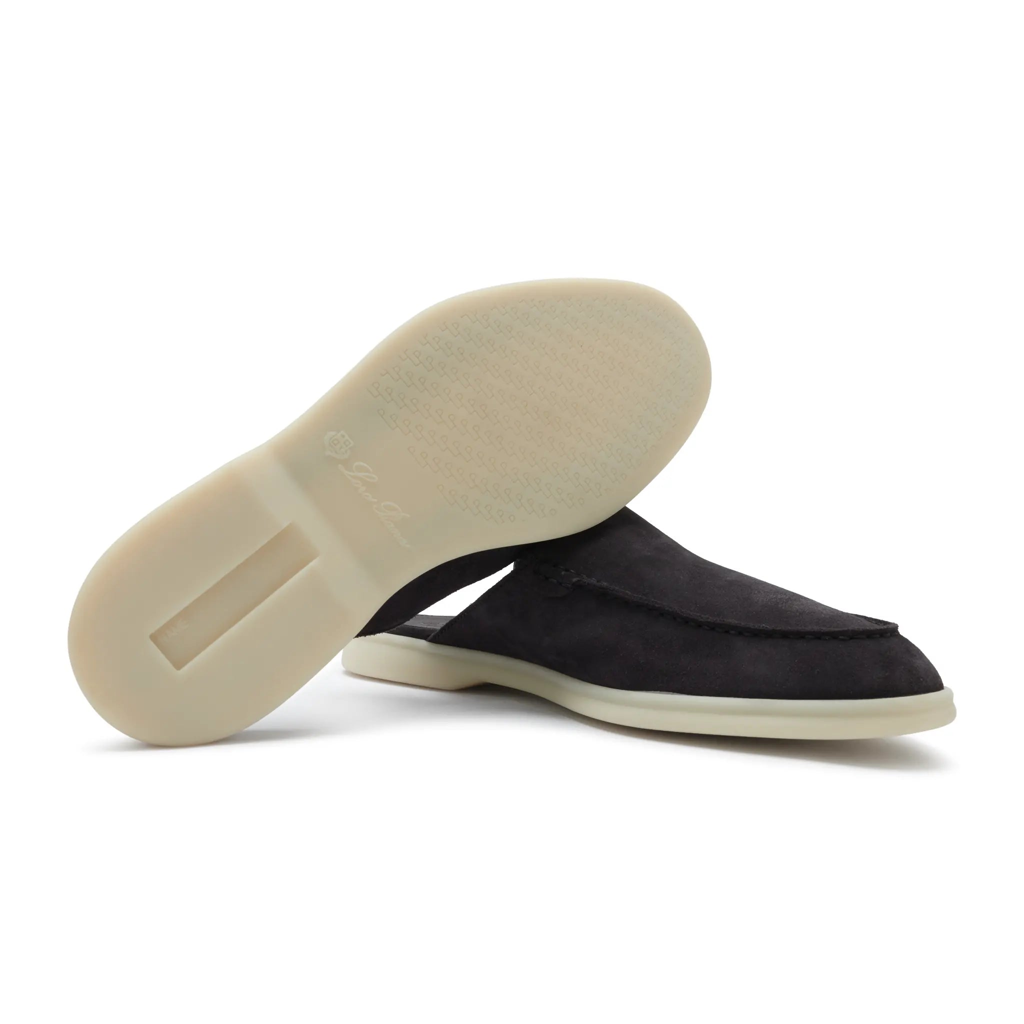 Mocassins Babouche Daim — Bleu Encre — vue 4 | COMOCLO