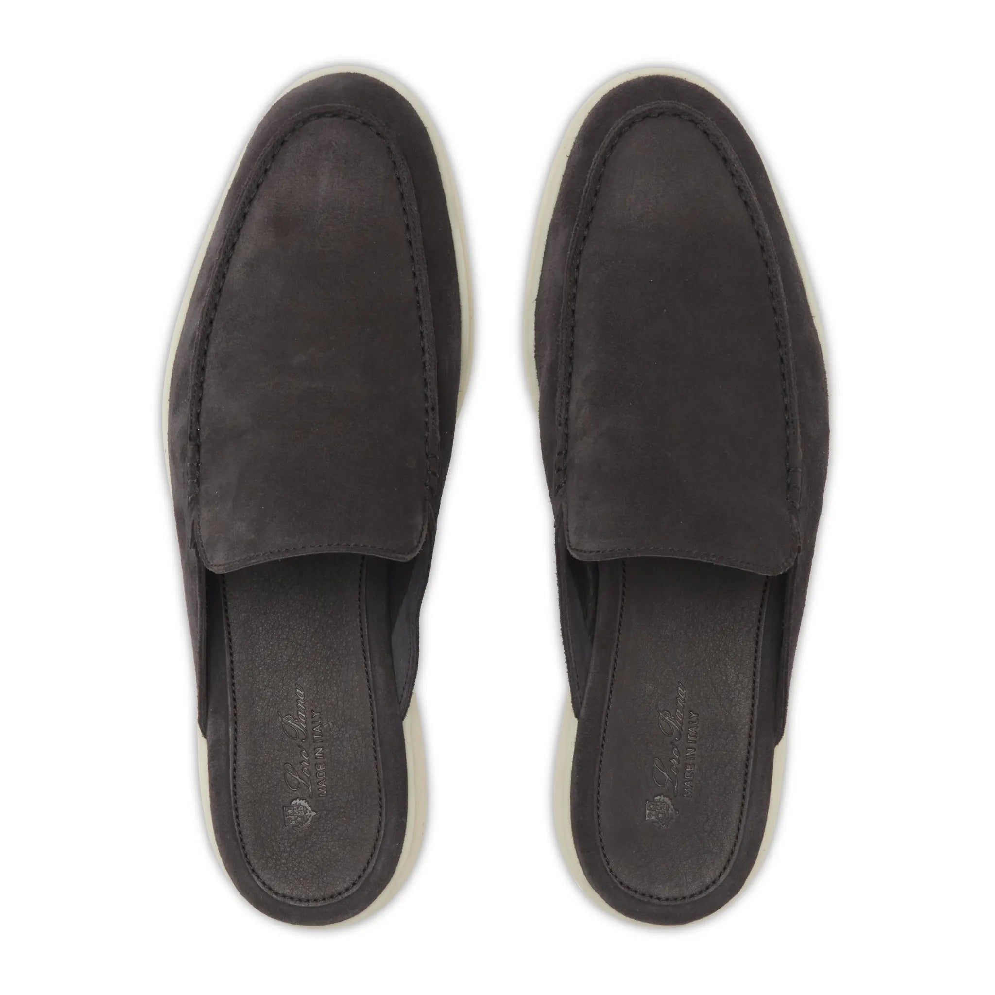 Mocassins Babouche Daim — Bleu Encre — vue 5 | COMOCLO