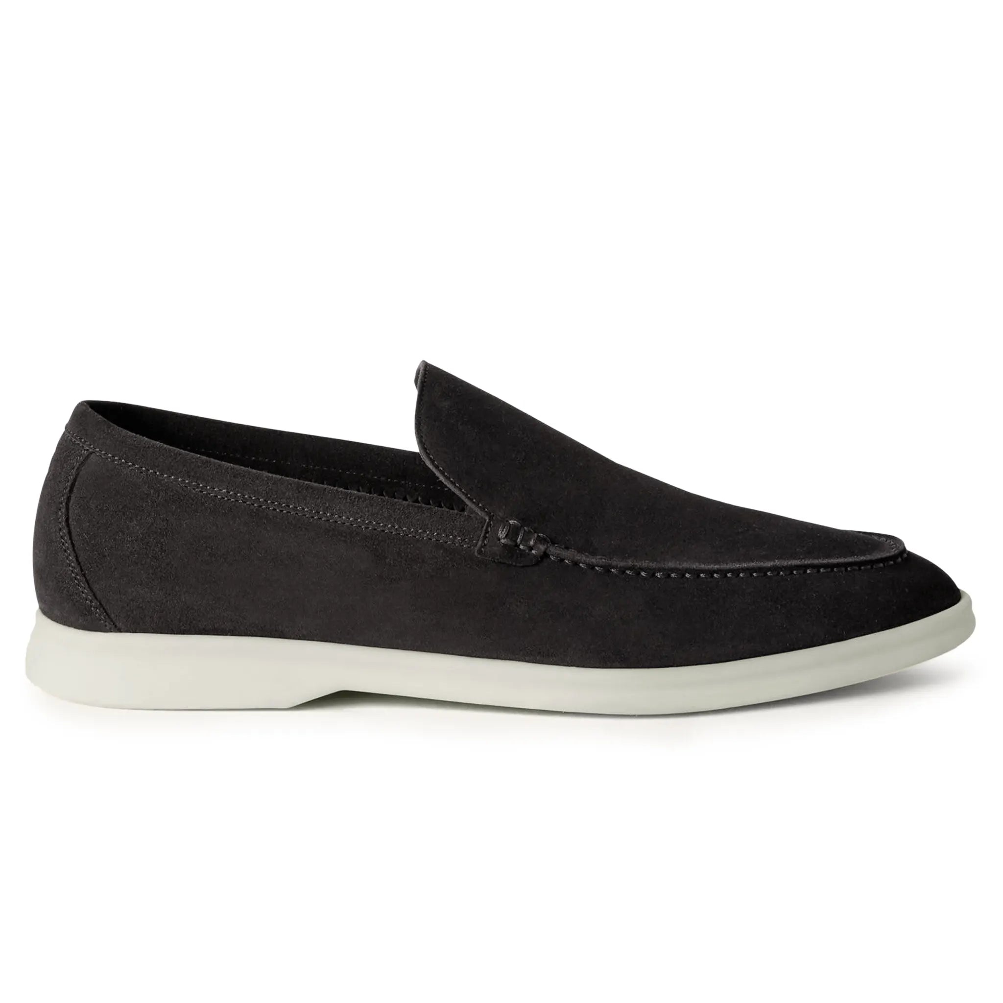 Mocassins Daim — Anthracite | COMOCLO
