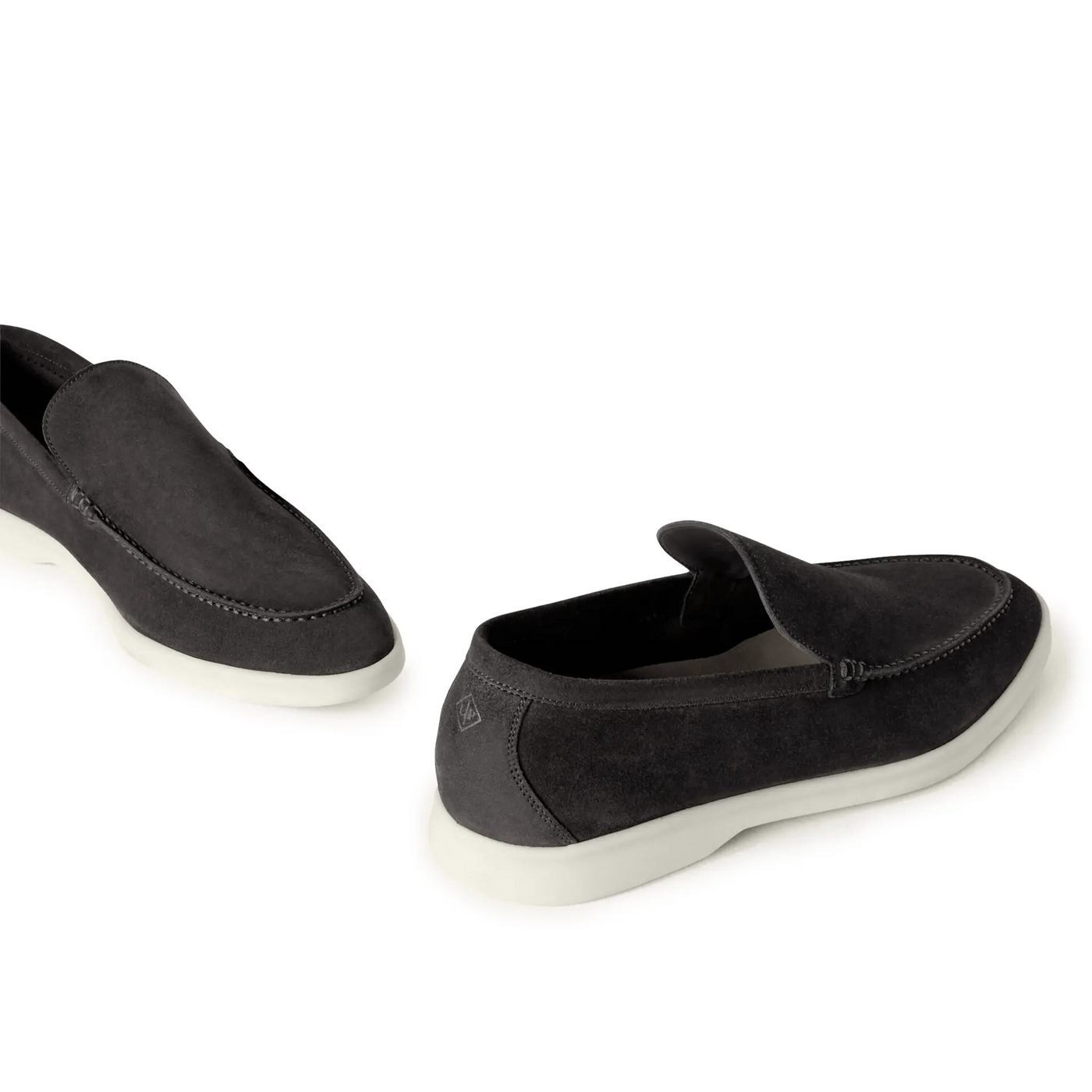 Mocassins Daim — Anthracite — vue 6 | COMOCLO
