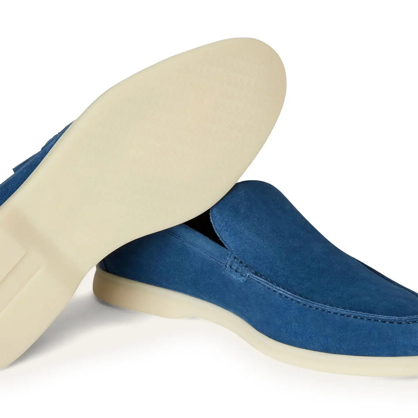 Mocassins Daim — Bleu Cobalt — vue 5 | COMOCLO