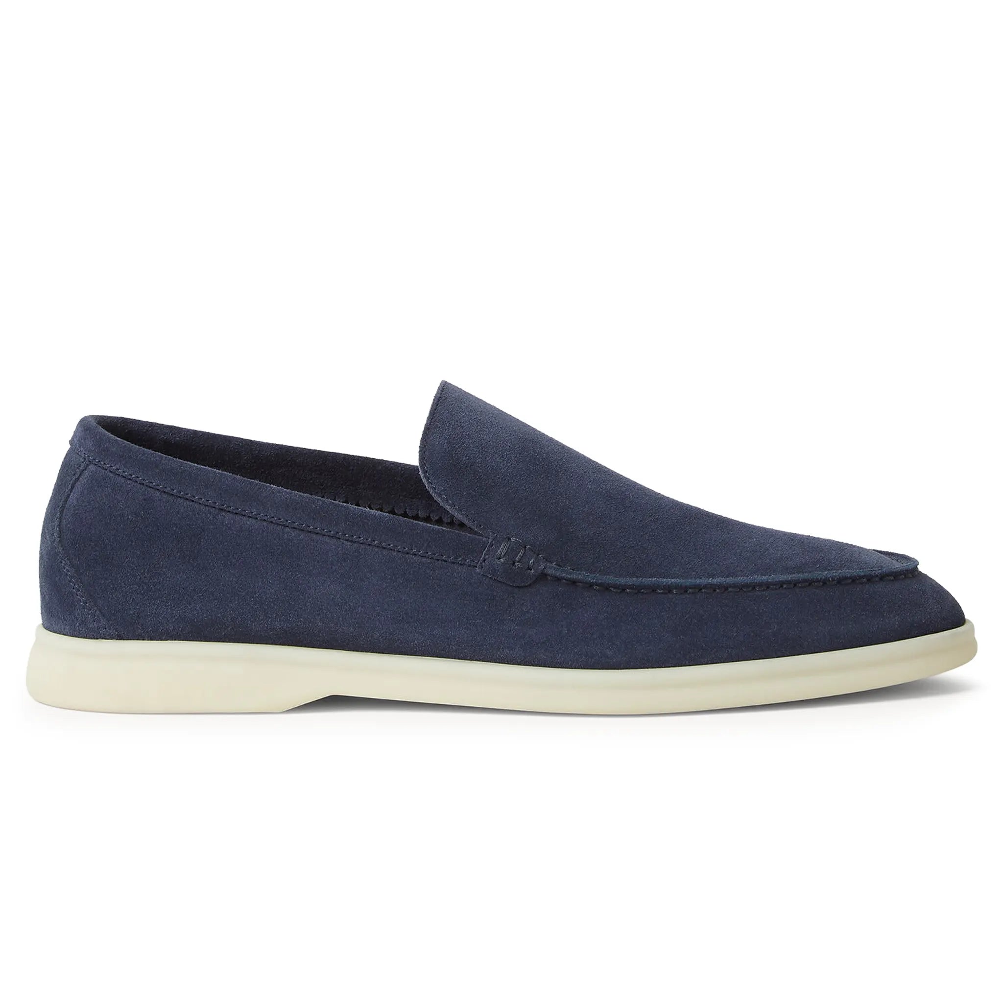 Mocassins Daim — Bleu Nuit | COMOCLO