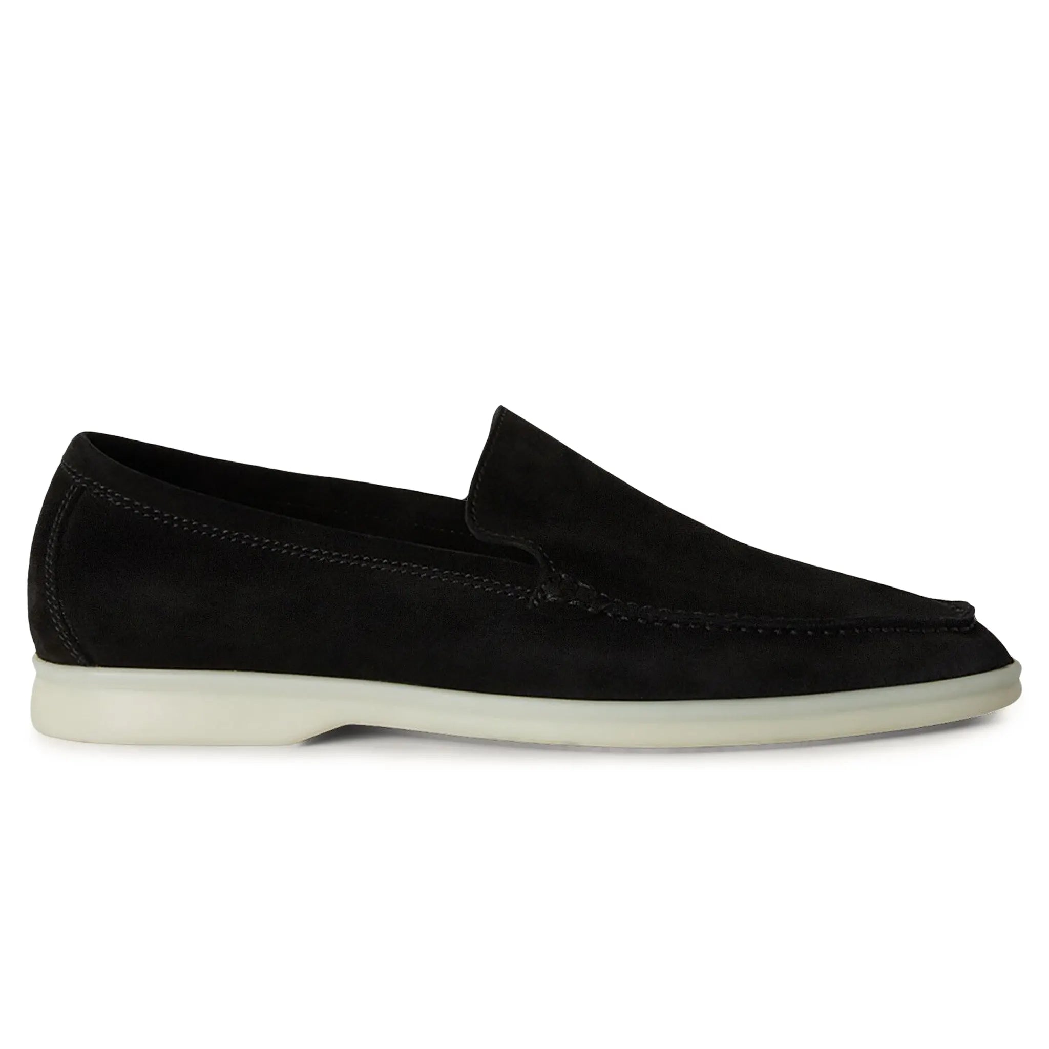 Mocassins Daim — Noir | COMOCLO