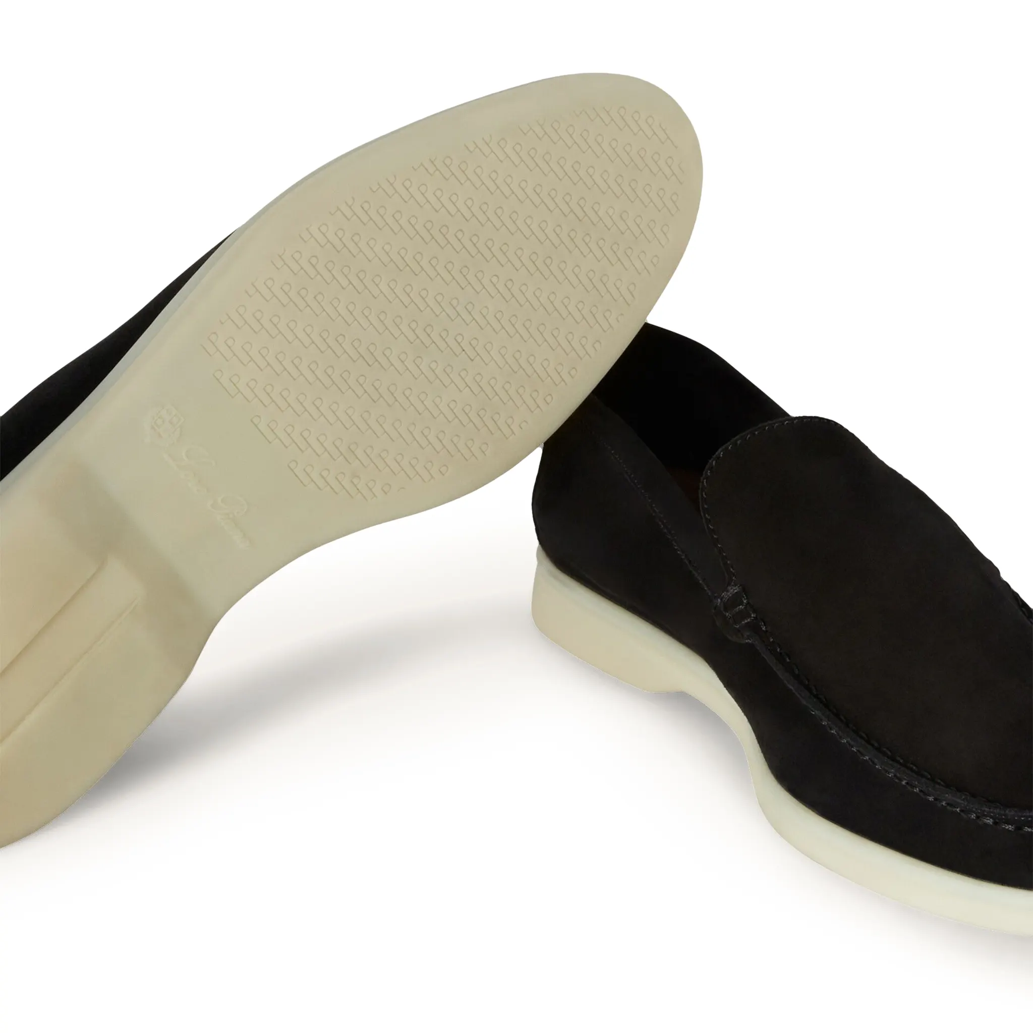 Mocassins Daim — Noir — vue 4 | COMOCLO
