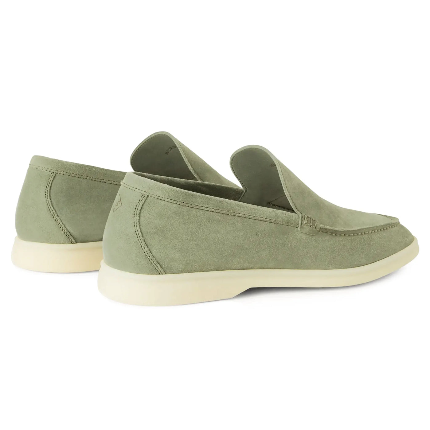 Mocassins Daim — Vert — vue 4 | COMOCLO