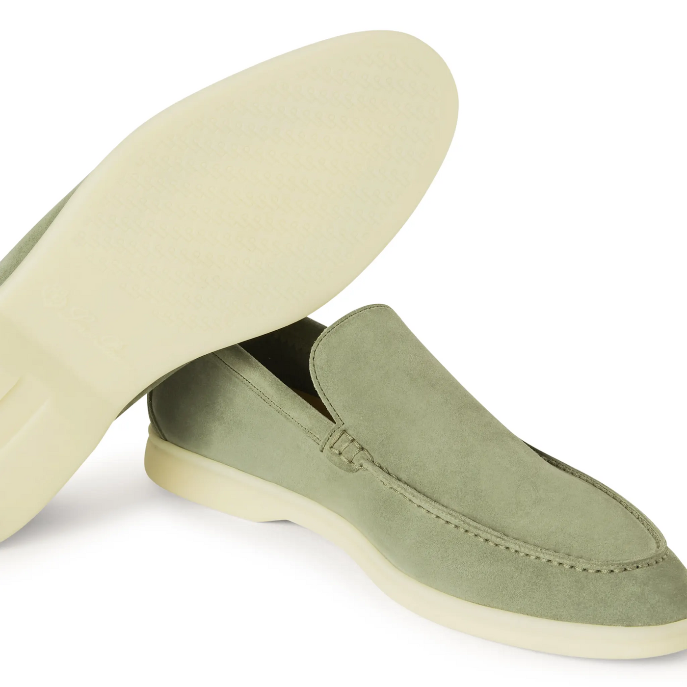 Mocassins Daim — Vert — vue 5 | COMOCLO