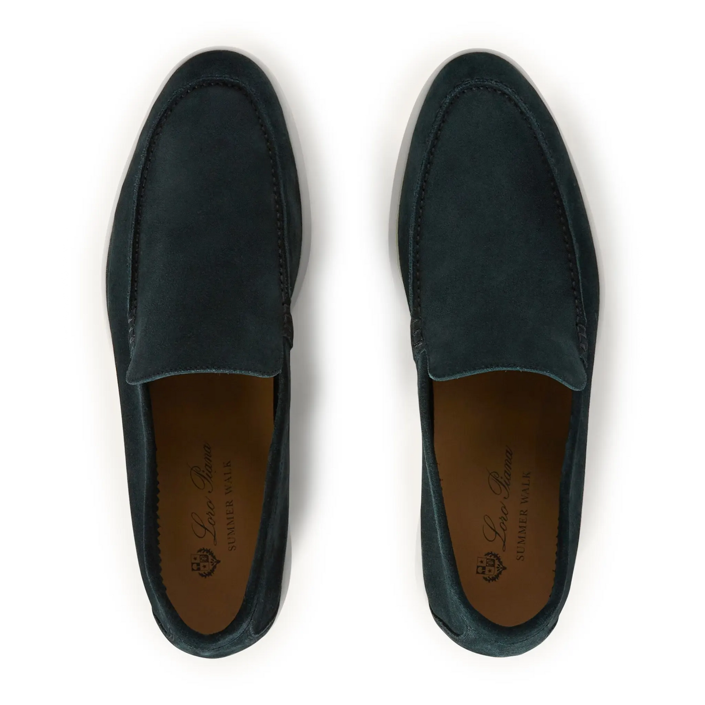 Mocassins Daim — Vert Foncé — vue 3 | COMOCLO