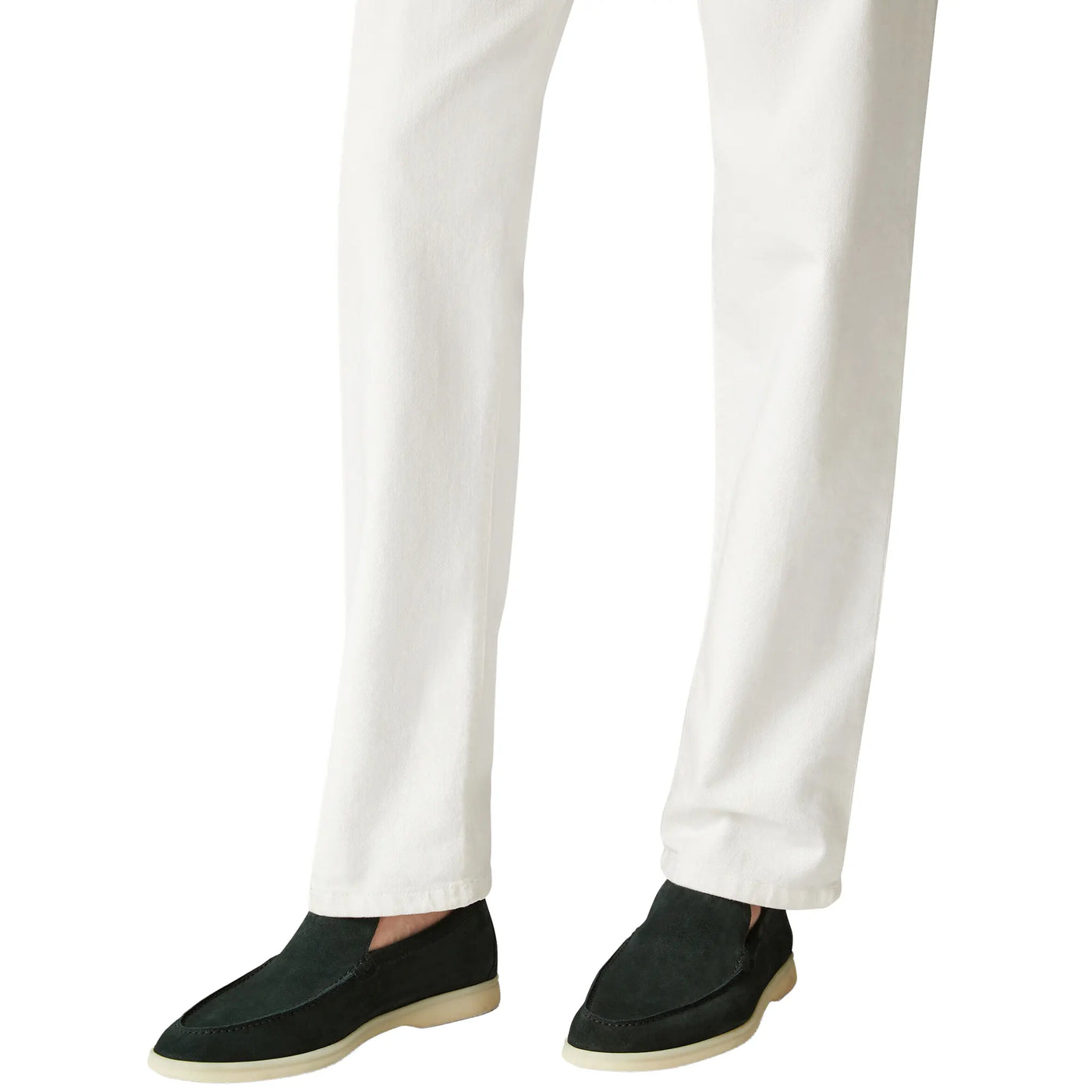 Mocassins Daim — Vert Foncé — vue 7 | COMOCLO