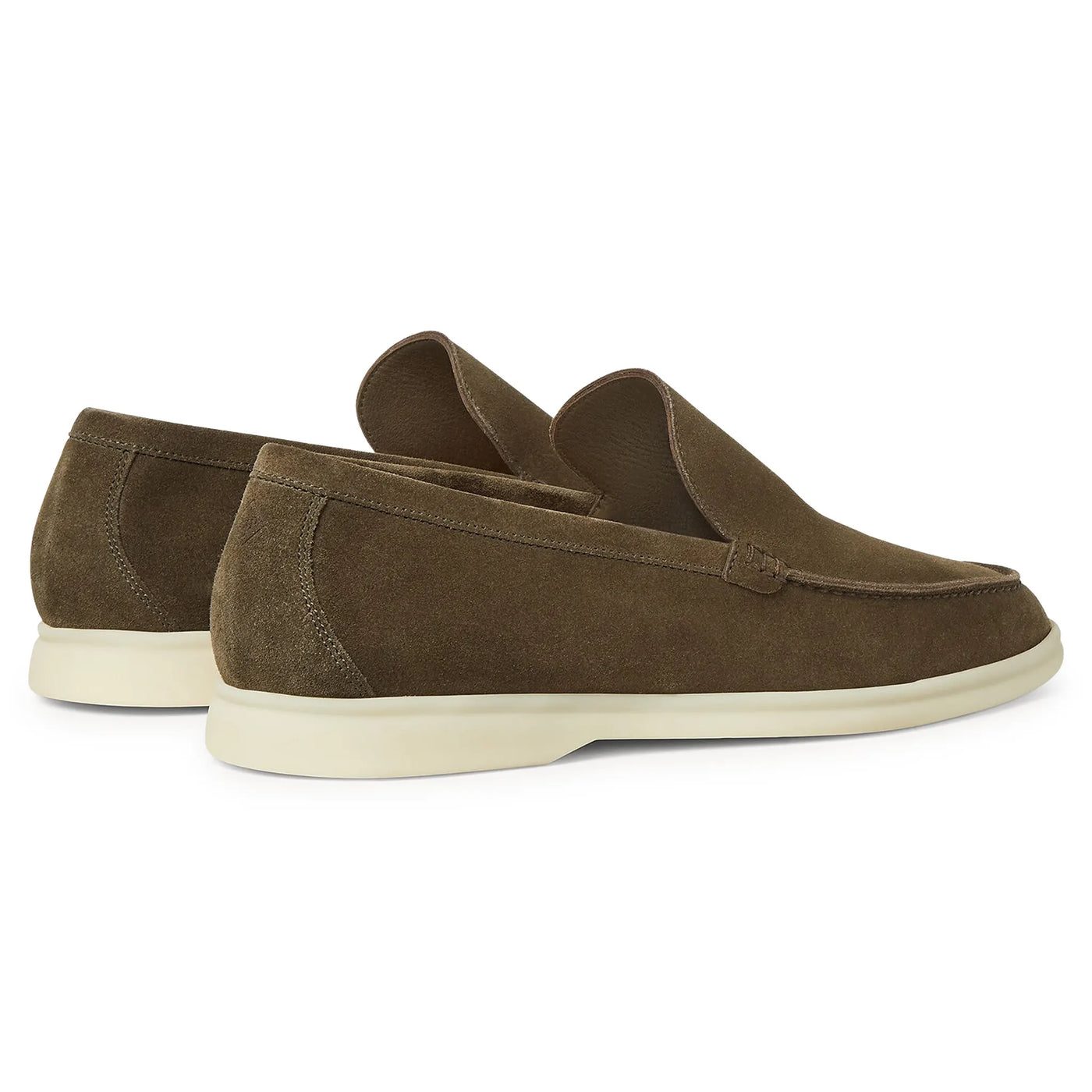 Mocassins Daim — Vert Mousse — vue 4 | COMOCLO