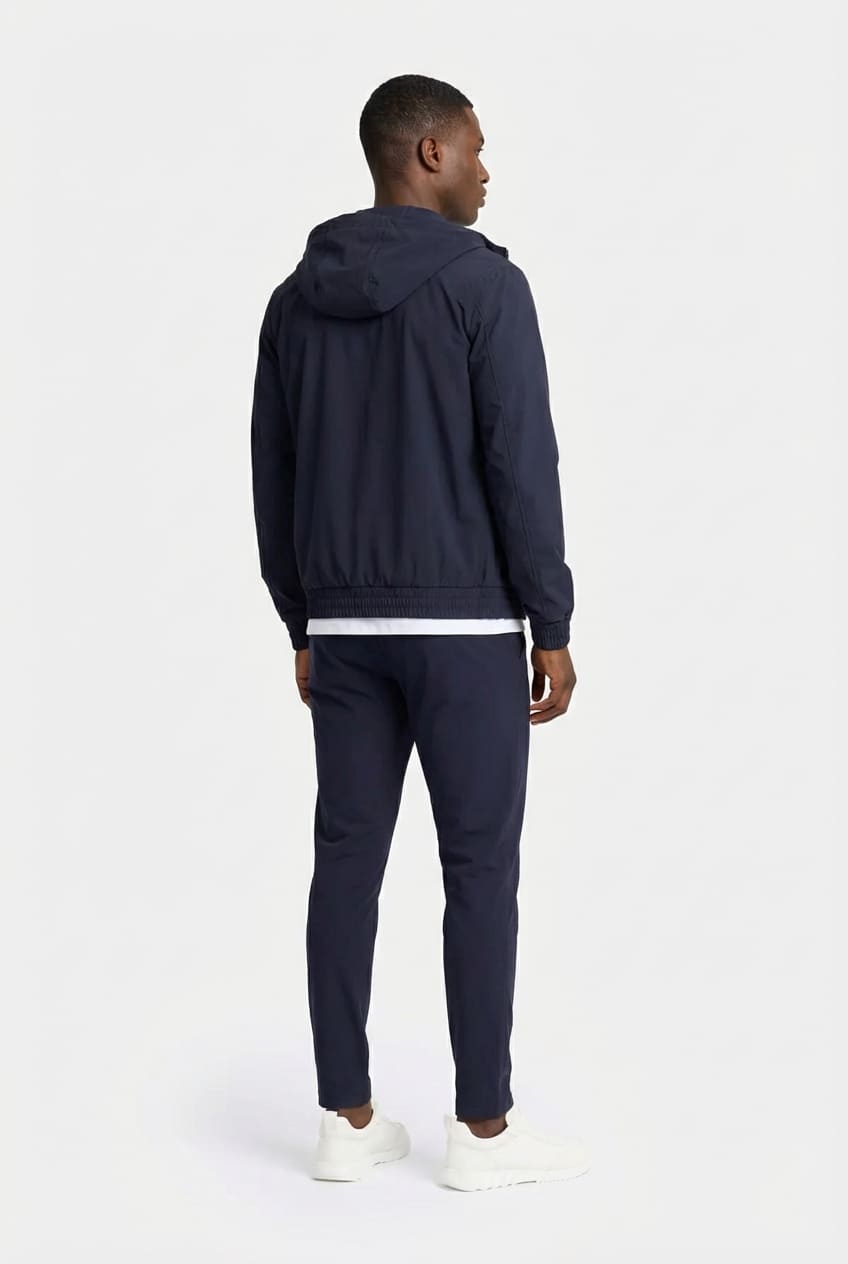 Ensemble Signature à Capuche pour homme, coloris Bleu Marine — vue 3 | COMOCLO