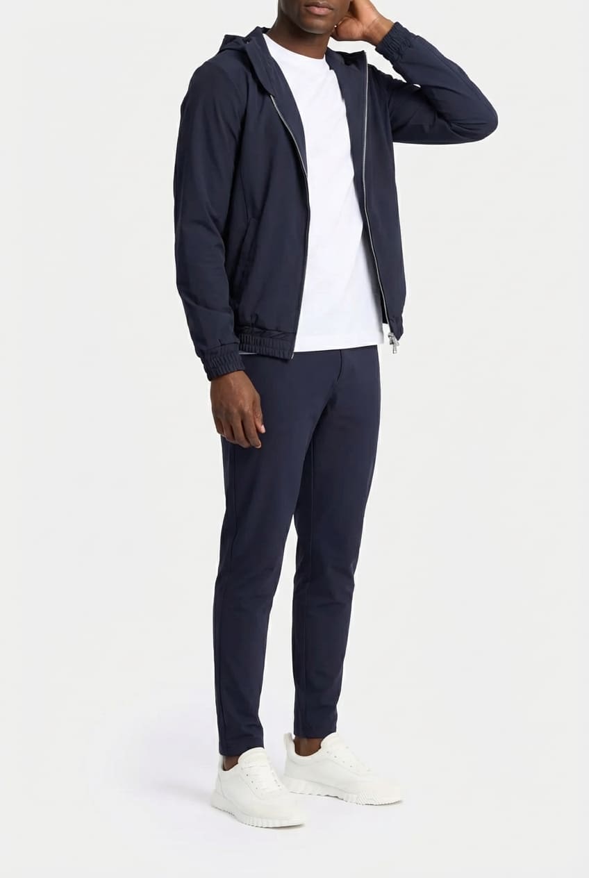 Ensemble Signature à Capuche pour homme, coloris Bleu Marine — vue 4 | COMOCLO