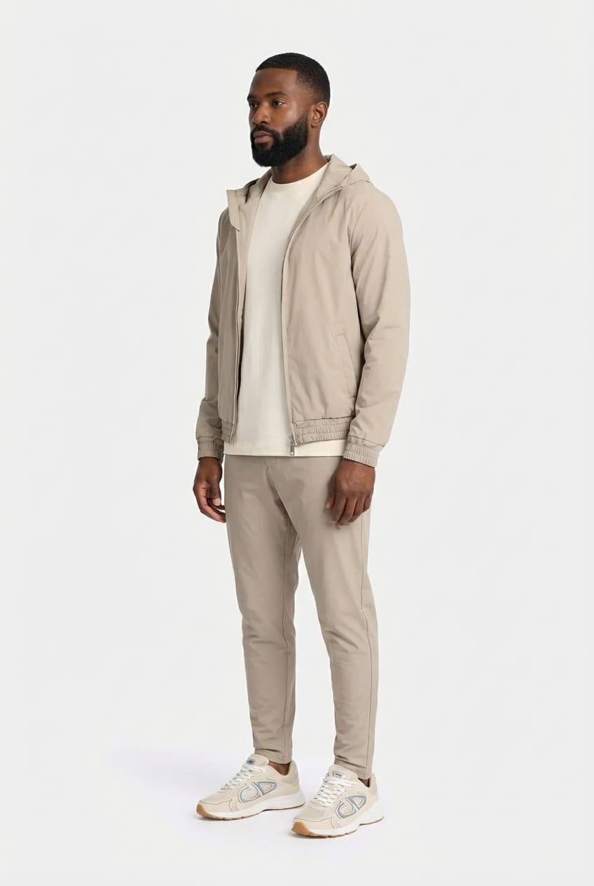 Ensemble Signature à Capuche pour homme, coloris Sable — vue 3 | COMOCLO