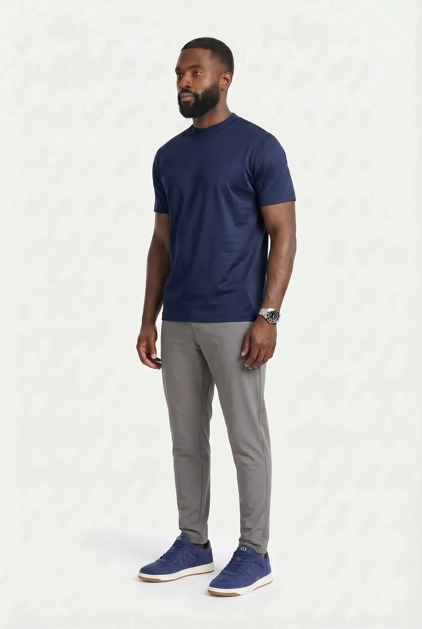 T-shirt Luxe pour homme, coloris Bleu Marine | COMOCLO