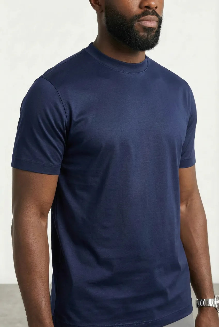 T-shirt Luxe pour homme, coloris Bleu Marine — vue 2 | COMOCLO