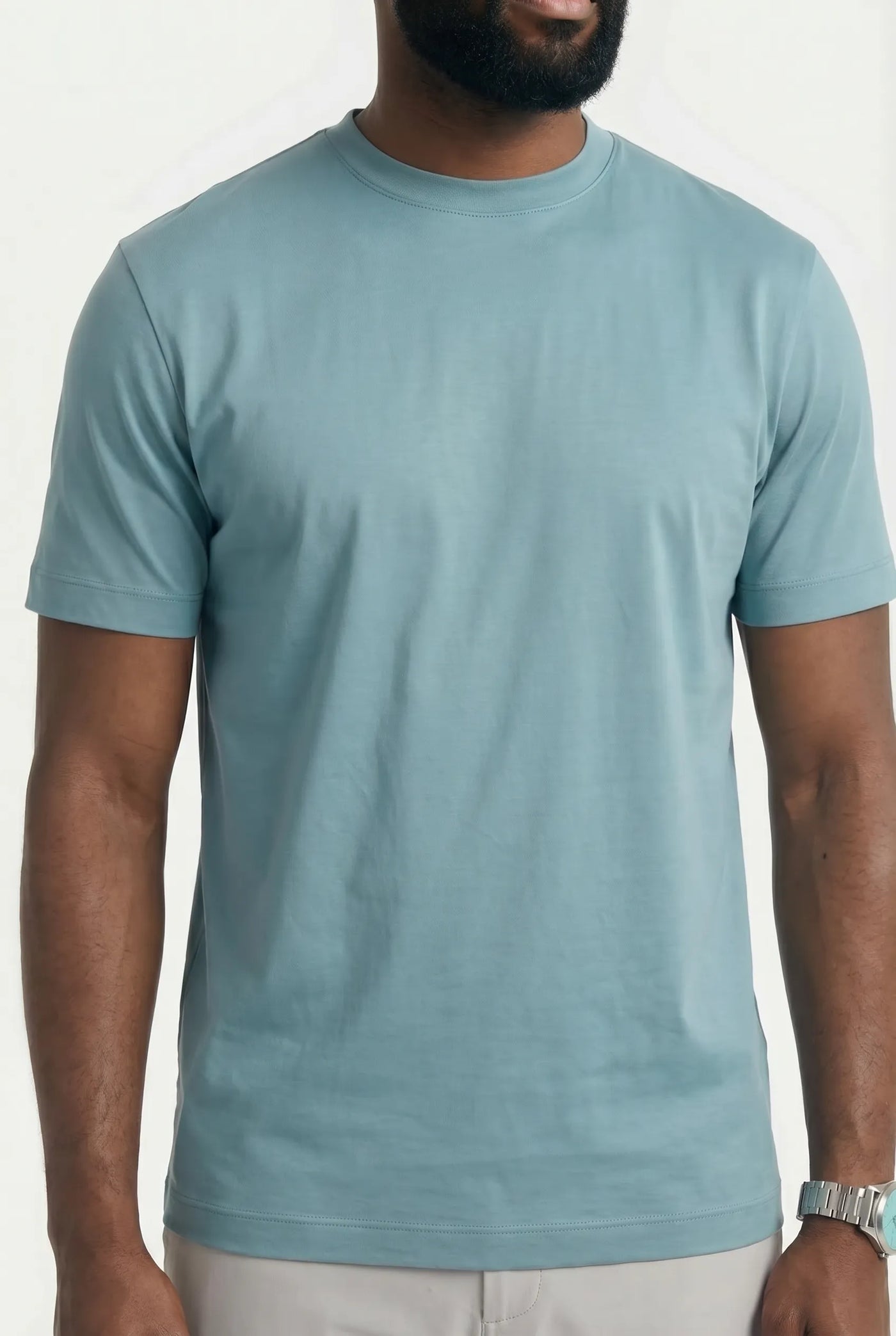 T-shirt Luxe pour homme, coloris Lagon — vue 3 | COMOCLO