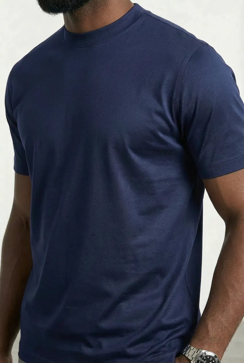T-shirt Luxe pour homme, coloris Bleu Marine — vue 3 | COMOCLO