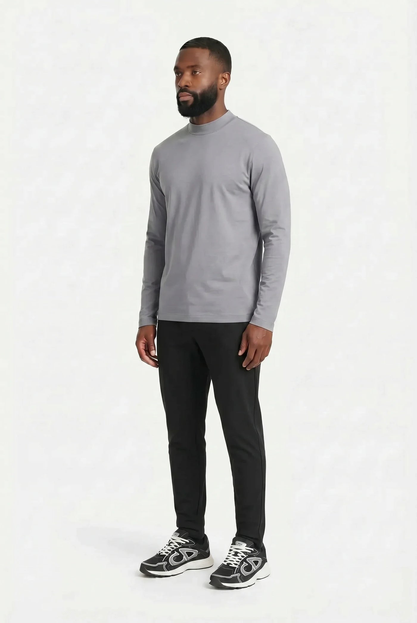 T-shirt Manches Longues Luxe pour homme, coloris Gris Perle | COMOCLO