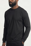 Lange Mouw Luxe Shirt Zwart