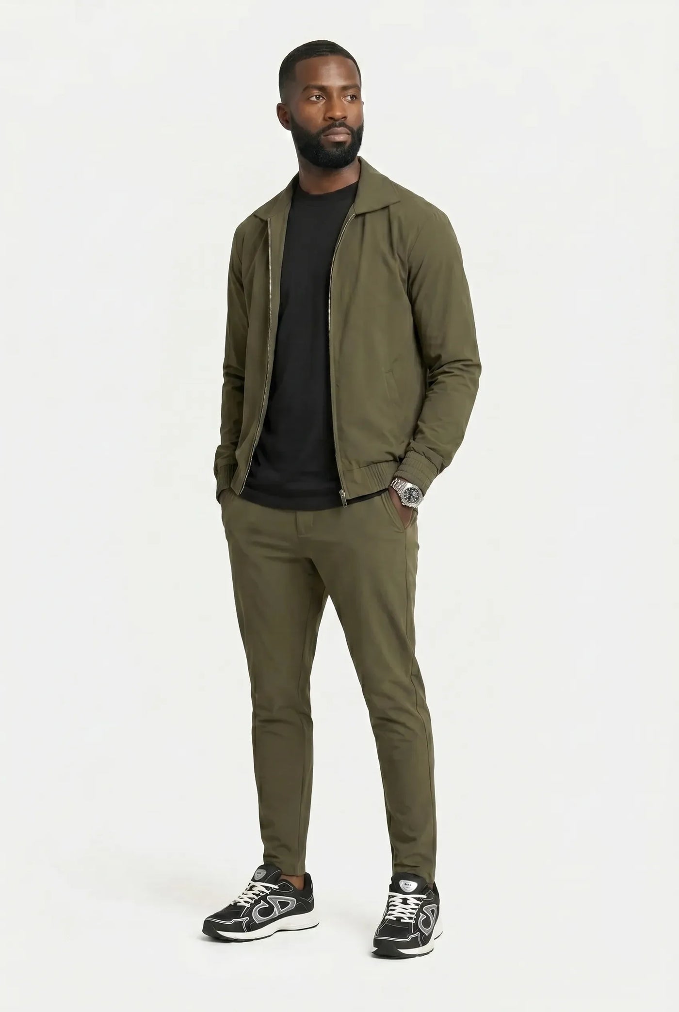 Ensemble Signature pour homme, coloris Olive — vue 3 | COMOCLO