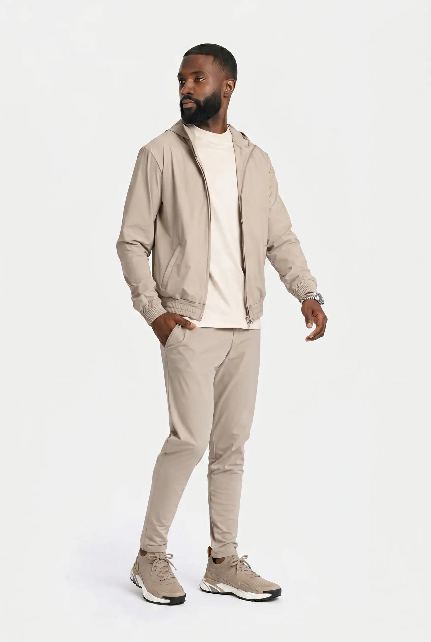 Ensemble Signature à Capuche pour homme, coloris Sable | COMOCLO