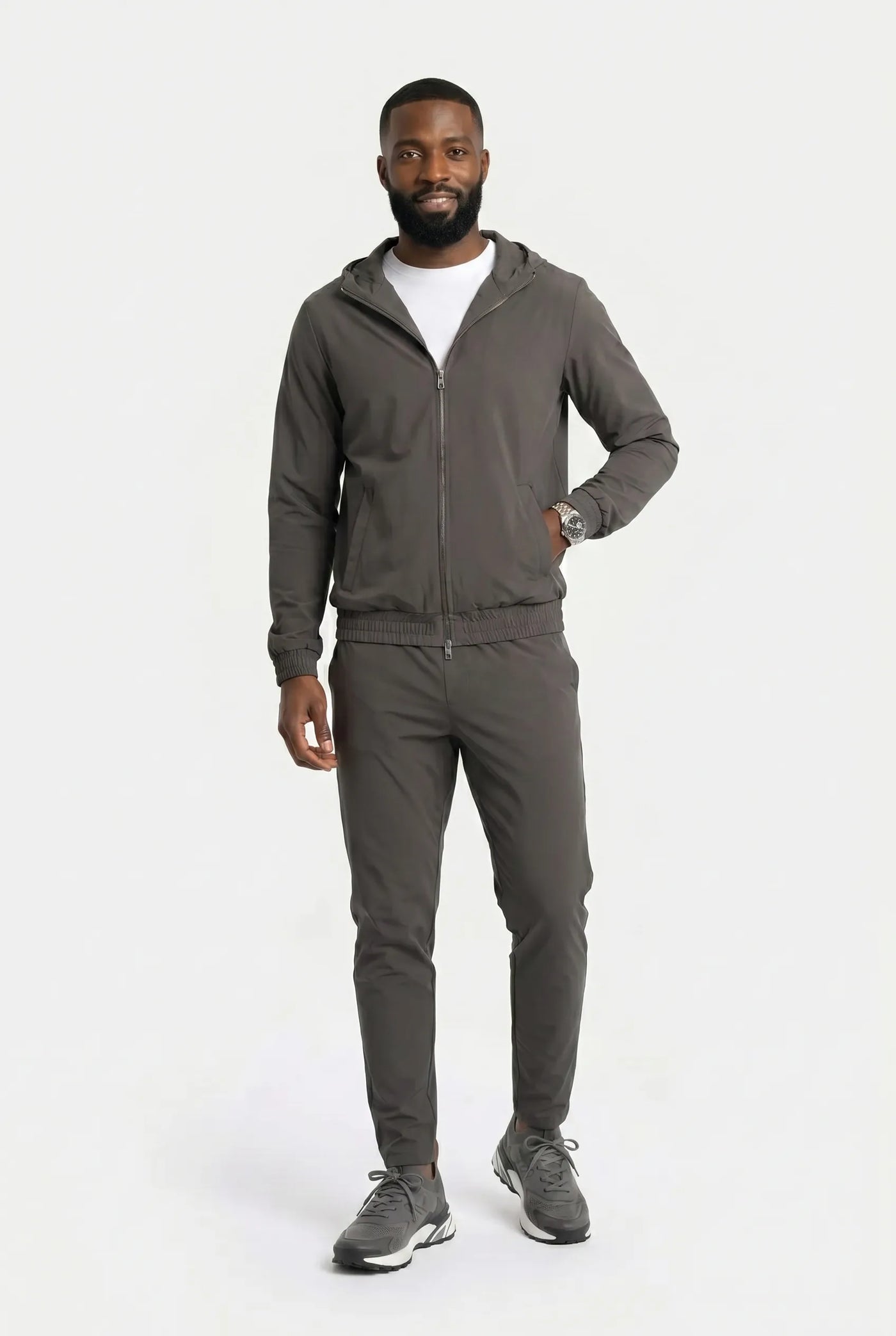 Ensemble Signature à Capuche pour homme, coloris Anthracite — vue 3 | COMOCLO