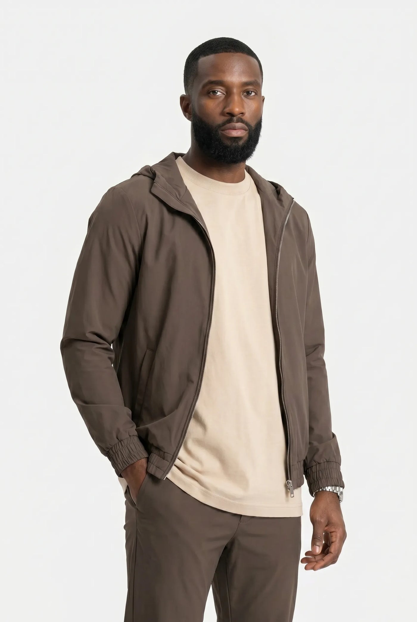 Ensemble Signature à Capuche pour homme, coloris Cognac — vue 3 | COMOCLO