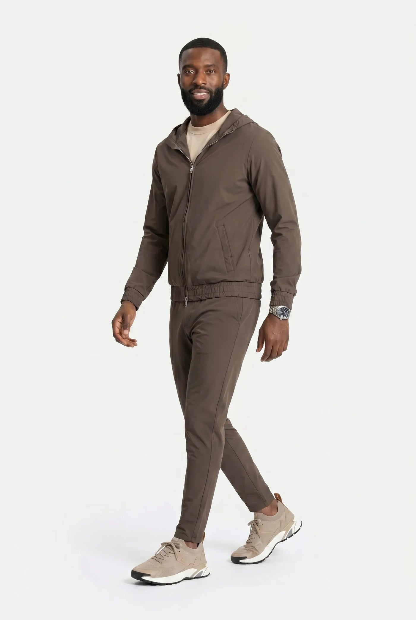 Ensemble Signature à Capuche pour homme, coloris Cognac — vue 5 | COMOCLO