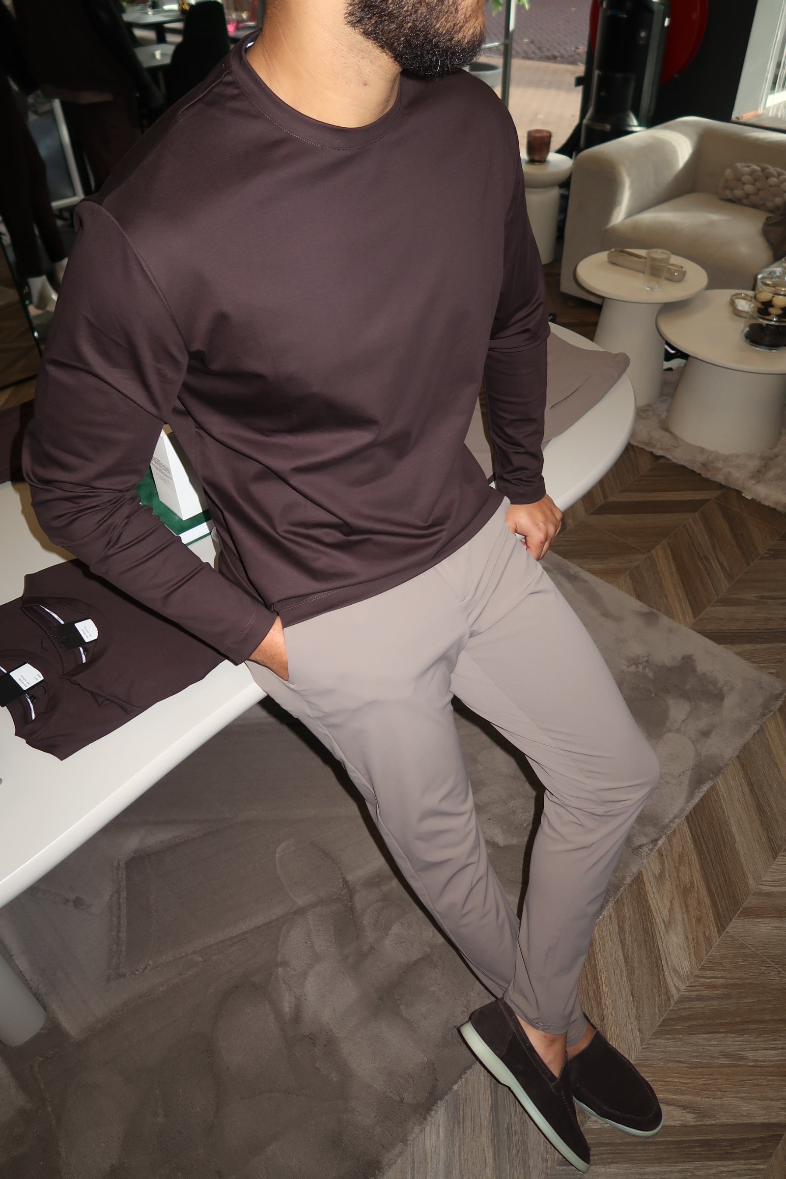 Pantalon Voyage — Taupe