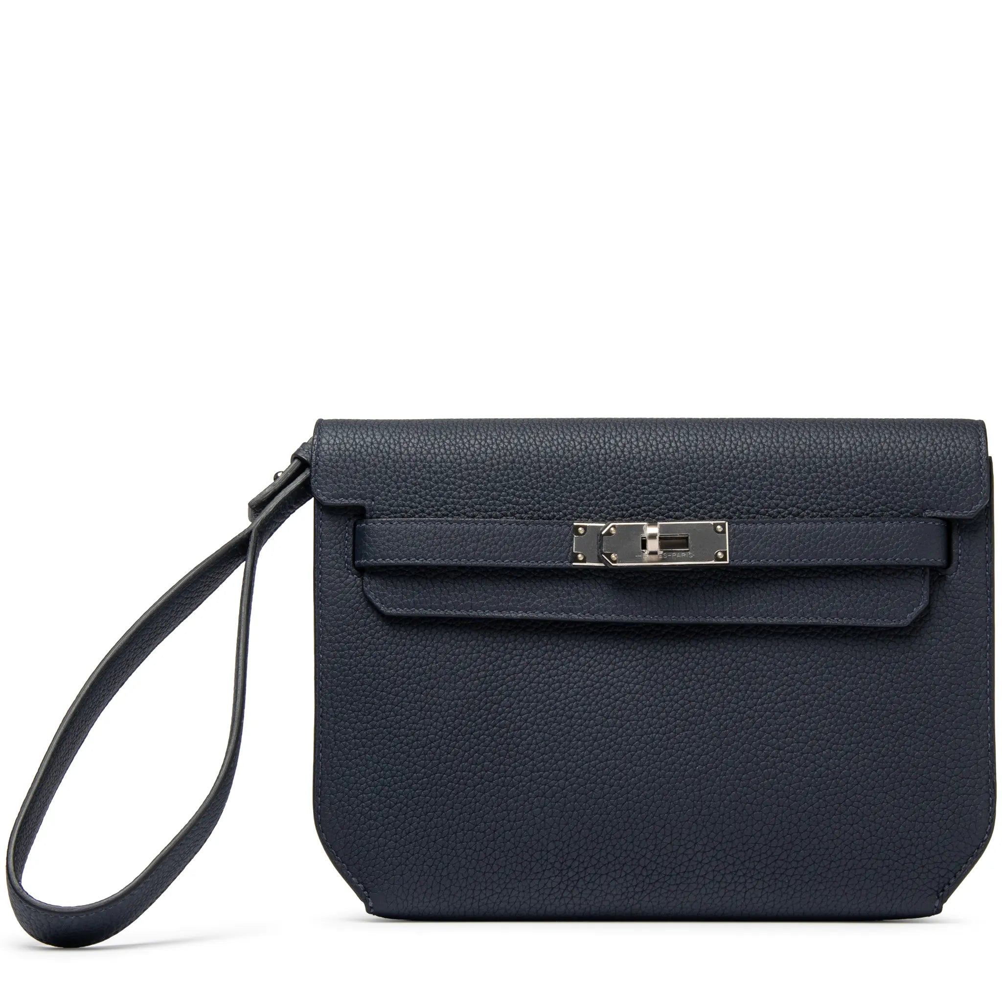 Pochette Cuir — Bleu Nuit | COMOCLO