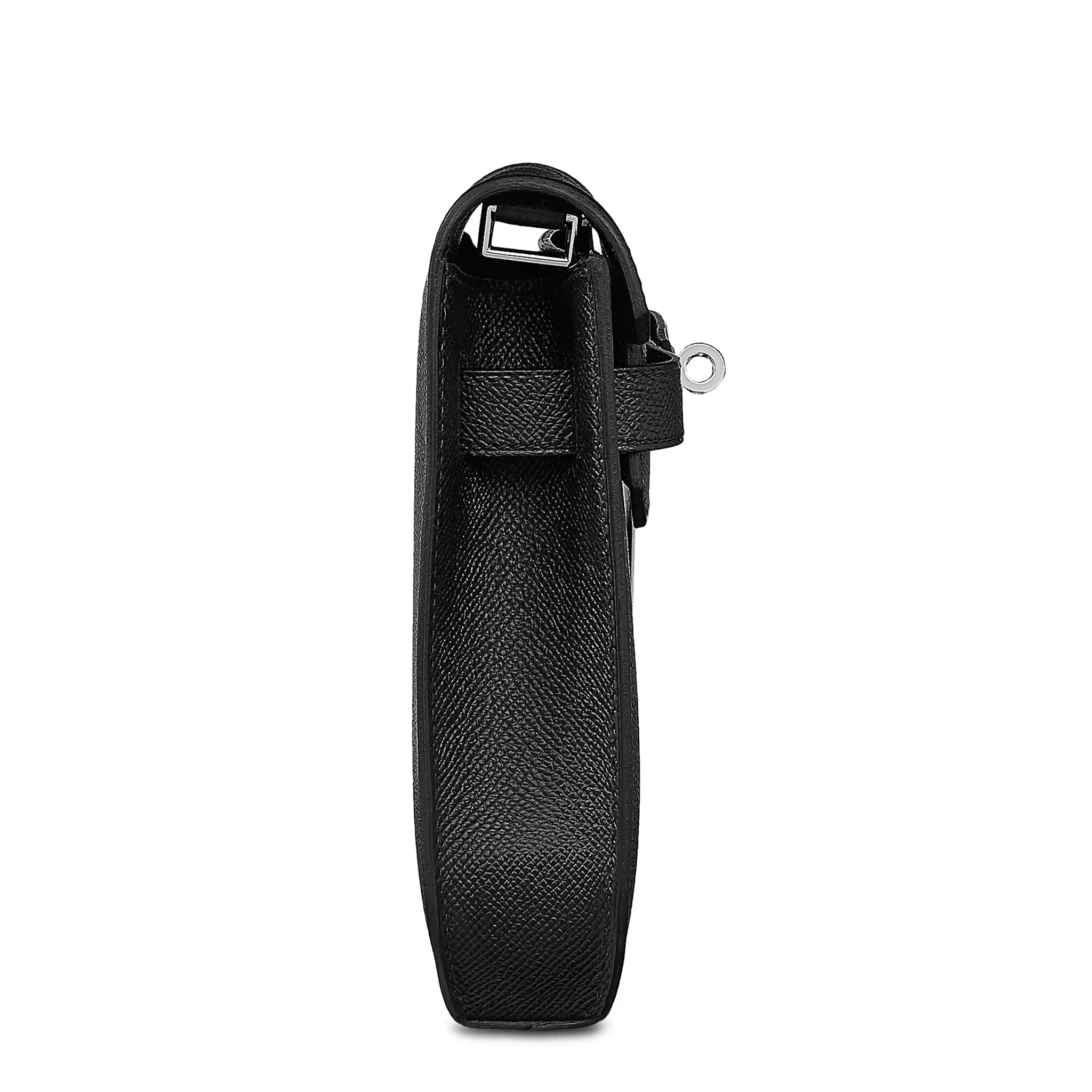 Pochette Cuir Grainé — Noir — vue 3 | COMOCLO