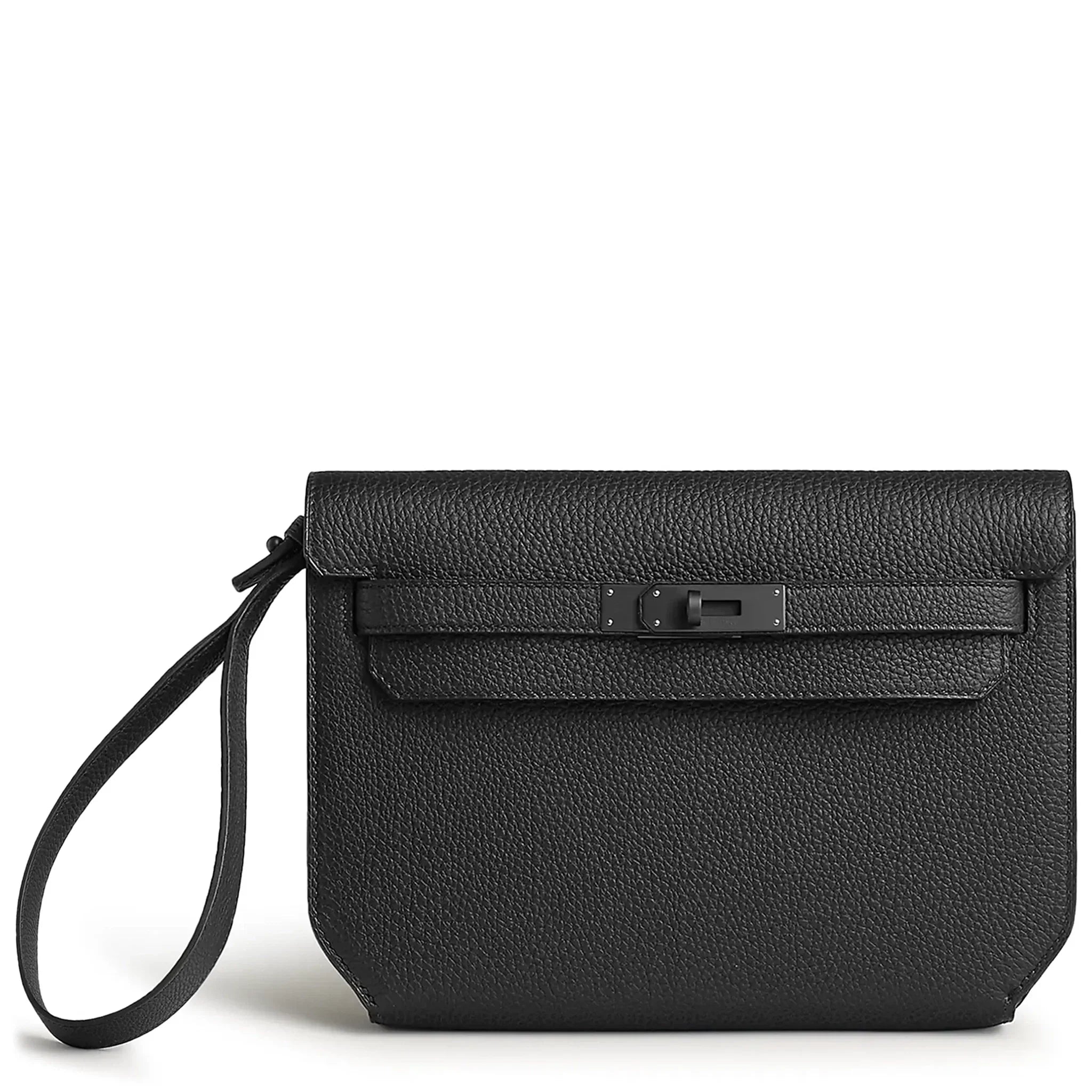 Pochette Cuir — Noir Mat | COMOCLO