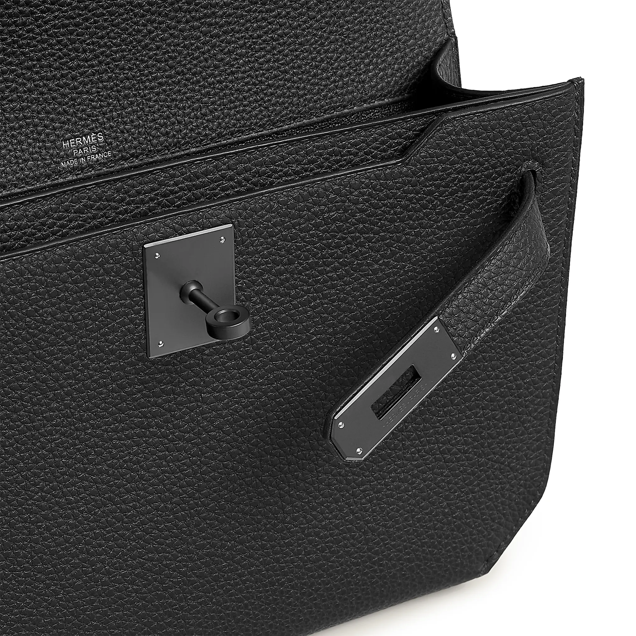 Pochette Cuir — Noir Mat — vue 4 | COMOCLO