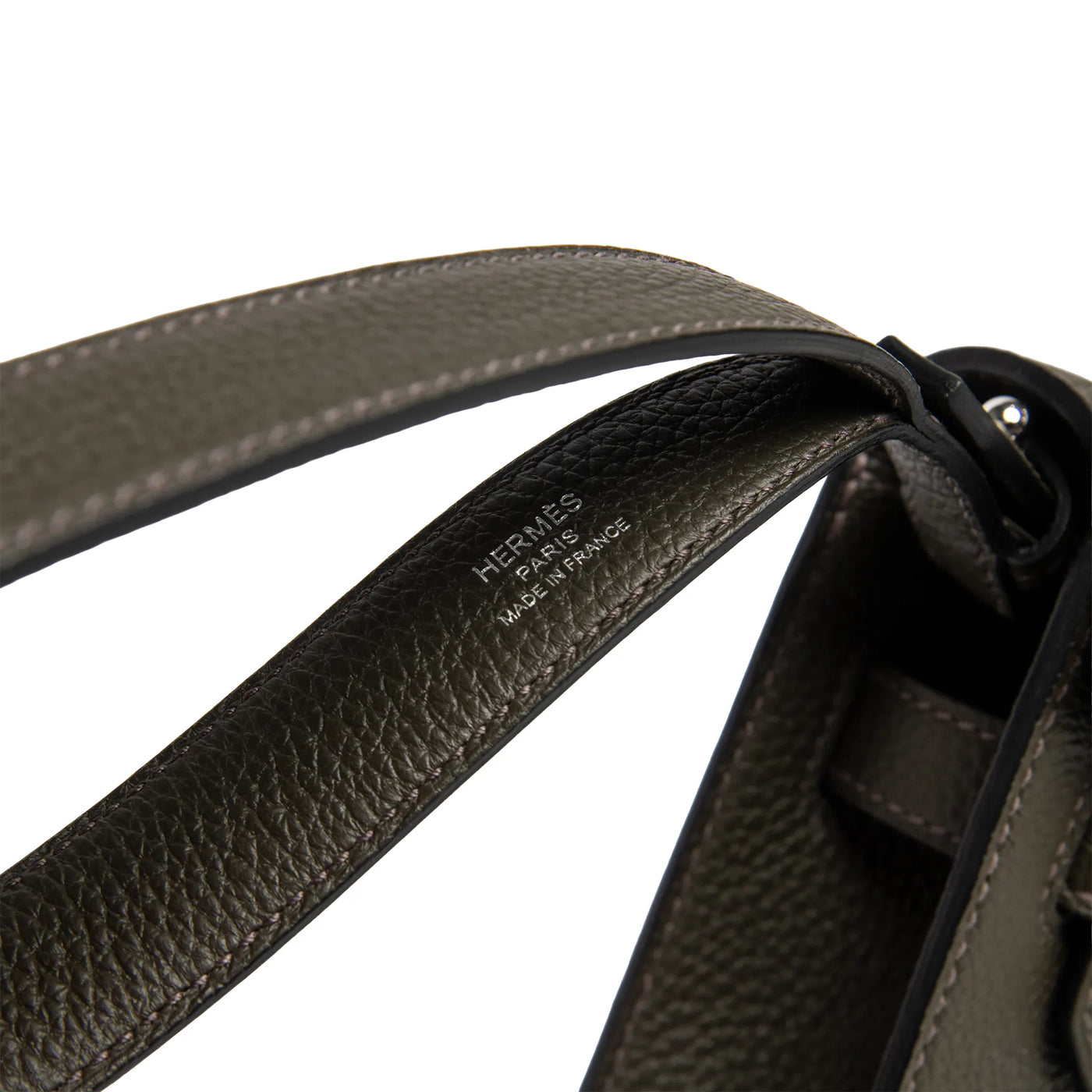 Pochette Cuir — Vert-de-Gris — vue 11 | COMOCLO