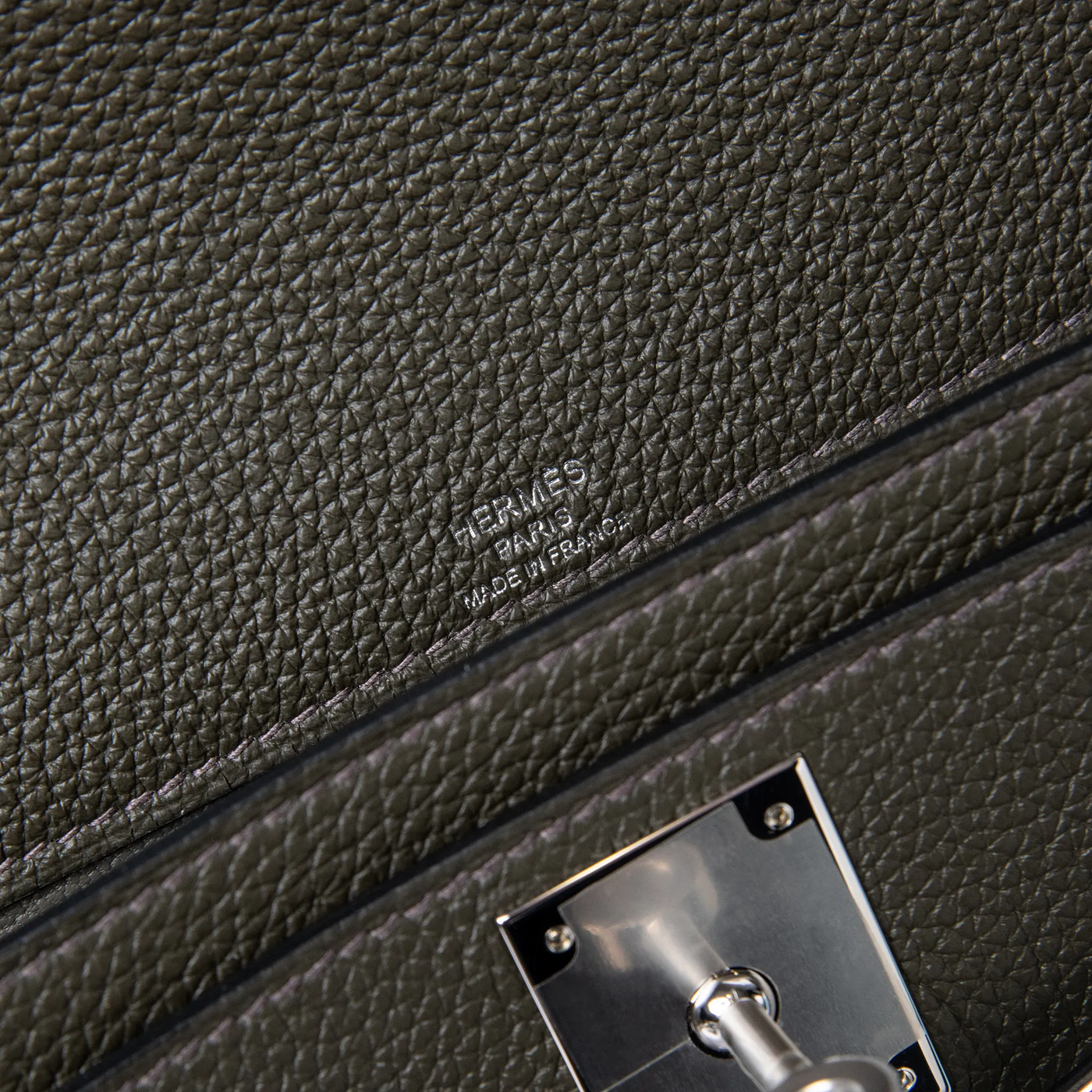 Pochette Cuir — Vert-de-Gris — vue 7 | COMOCLO